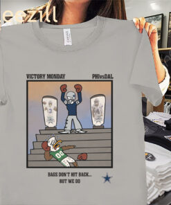 Alternative view of Philadelphia Eagles Vs Dallas Cowboys Victory Monday Bags Don’t Hit Back Shirt