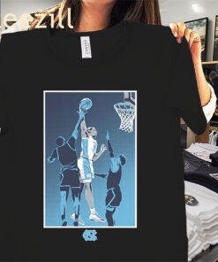 Poster Official UNC's Caleb Wilson Shirt UNC Basketball Tee