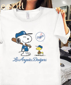 Premium Peanuts Snoopy Los Angeles Dodgers Baseball Shirt