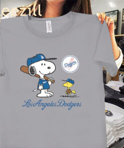 Premium Peanuts Snoopy Los Angeles Dodgers Baseball Shirts
