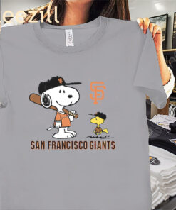 Premium Peanuts Snoopy San Francisco Giants Baseball Shirts