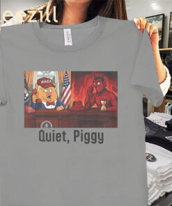 Quiet Piggy Trump Shirt – Political Satire Tees