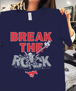 SMU Break The Rock Shirt SMU Mustangs Football Tees