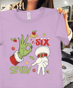 Santa Says Six Seven Xmas Six Seven 6 7 Meme Christmas Shirt