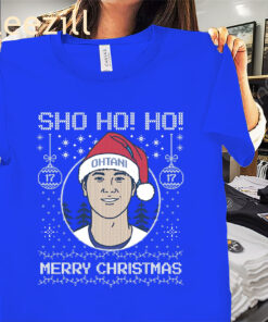 Sho Ho! Ho! Merry Christmas Shohei Ohtani Shirt Xmas Los Angeles Tee