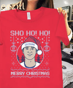 Sho Ho! Ho! Merry Christmas Shohei Ohtani Shirt Xmas Los Angeles Tees