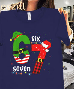 Six Seven 67 Christmas Boys Girls Kids Teens Xmas Shirts