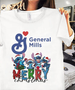 Stitch General Mills Merry Christmas Shirt Stitch Xmas 2025 Tee