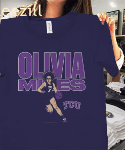 TCU Olivia Miles Name Pose Shirt TCU Basketball Tees