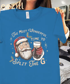 The Most Wonderful Time To Split The G Ugly Sweater Christmas Shirt Xmas 2025 Tee