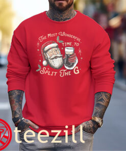 The Most Wonderful Time To Split The G Ugly Sweater Christmas Shirt Xmas 2025 Tees