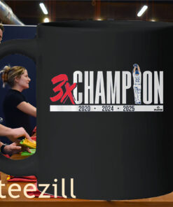 Three-Time Champion Shirt Los Angeles Baseball Mug