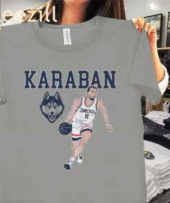 UConn Alex Karaban Name Pose Shirt UConn Basketball Tee