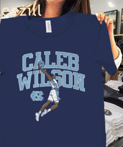UNC Caleb Wilson Name Pose Shirt North Carolina Basketball Tee