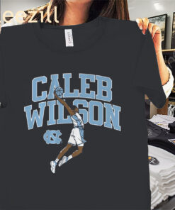 UNC Caleb Wilson Name Pose Shirt North Carolina Basketball Tees