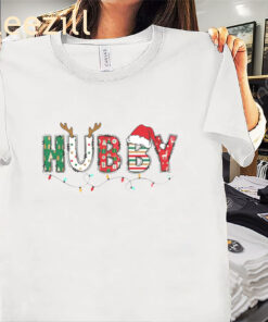 Wifey Hubby Christmas Shirt For Xmas 25 Tee