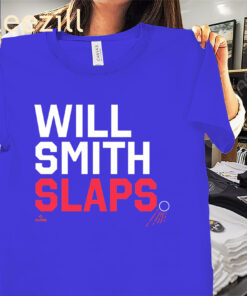 Will Smith Slaps MLB Los Angeles Baseball Tee Shirt