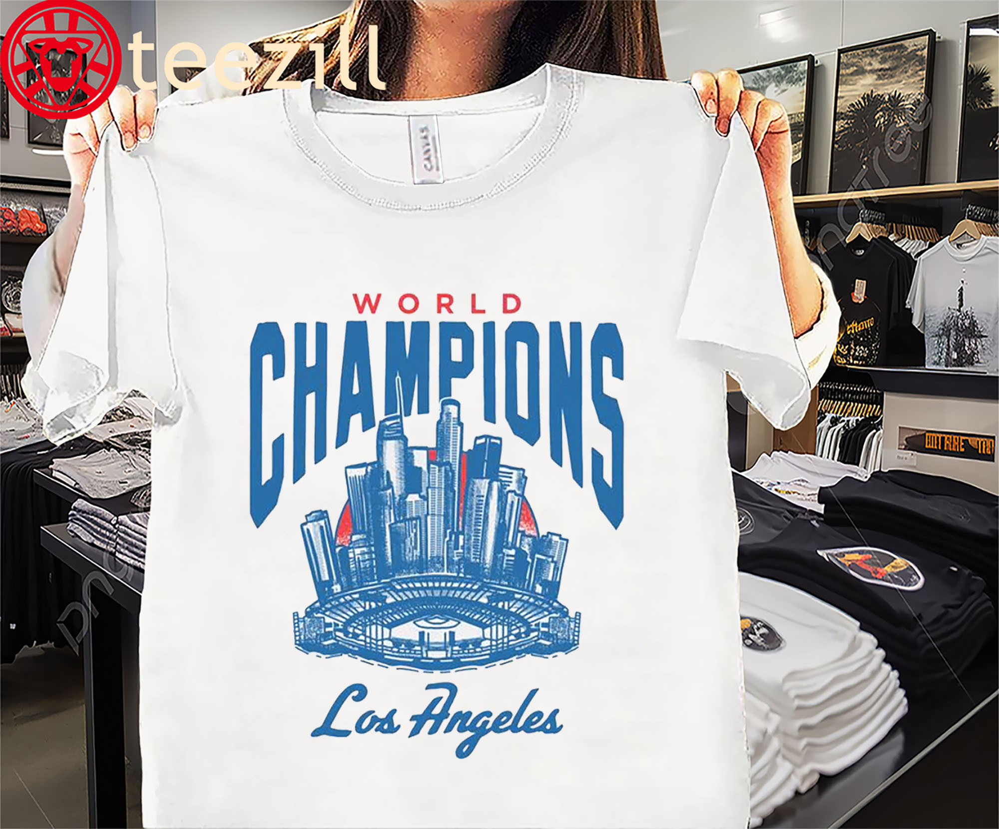 World Champions LA Skyline Tee Shirt