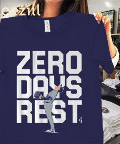 Zero Days Rest Shirt Yoshinobu Yamamoto Tshirt Los Angeles Baseball Tees