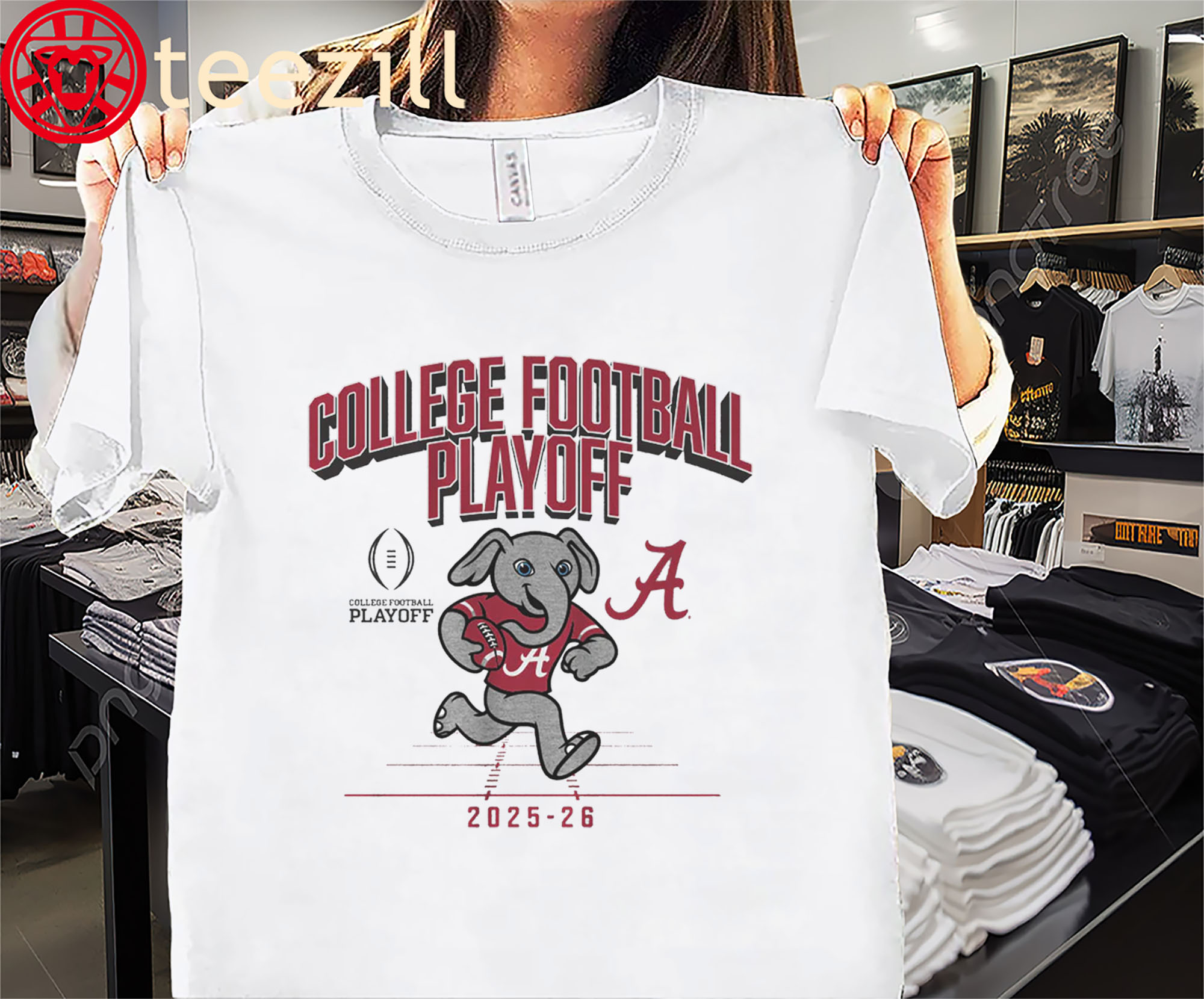 Alabama 2025 CFP Mascot Shirt Alabama Football Tee