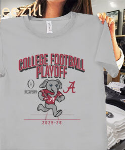 Alabama 2025 CFP Mascot Shirt Alabama Football Tees