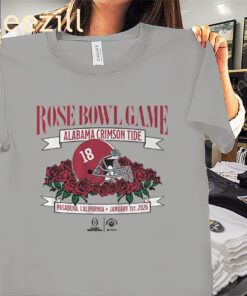 Alabama 2026 Rose Bowl Game Shirt Alabama Football Tees