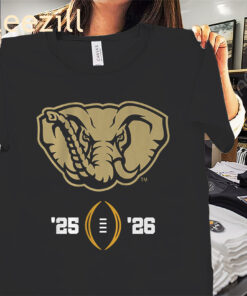 Alabama Football 2025-26 College Football Playoff Tee Shirts