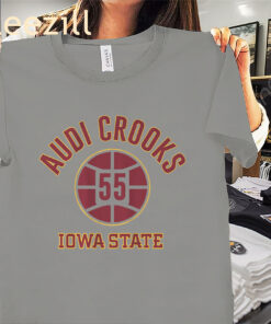 Audi Crooks Name Number Ball Shirt Iowa State Basketball Tees
