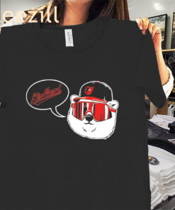 Birdland Polar Bear Shirt Baltimore Orioles Baseball Tee
