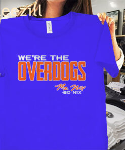 Bo Nix We're The Overdogs Shirt - Denver Broncos Football Tees