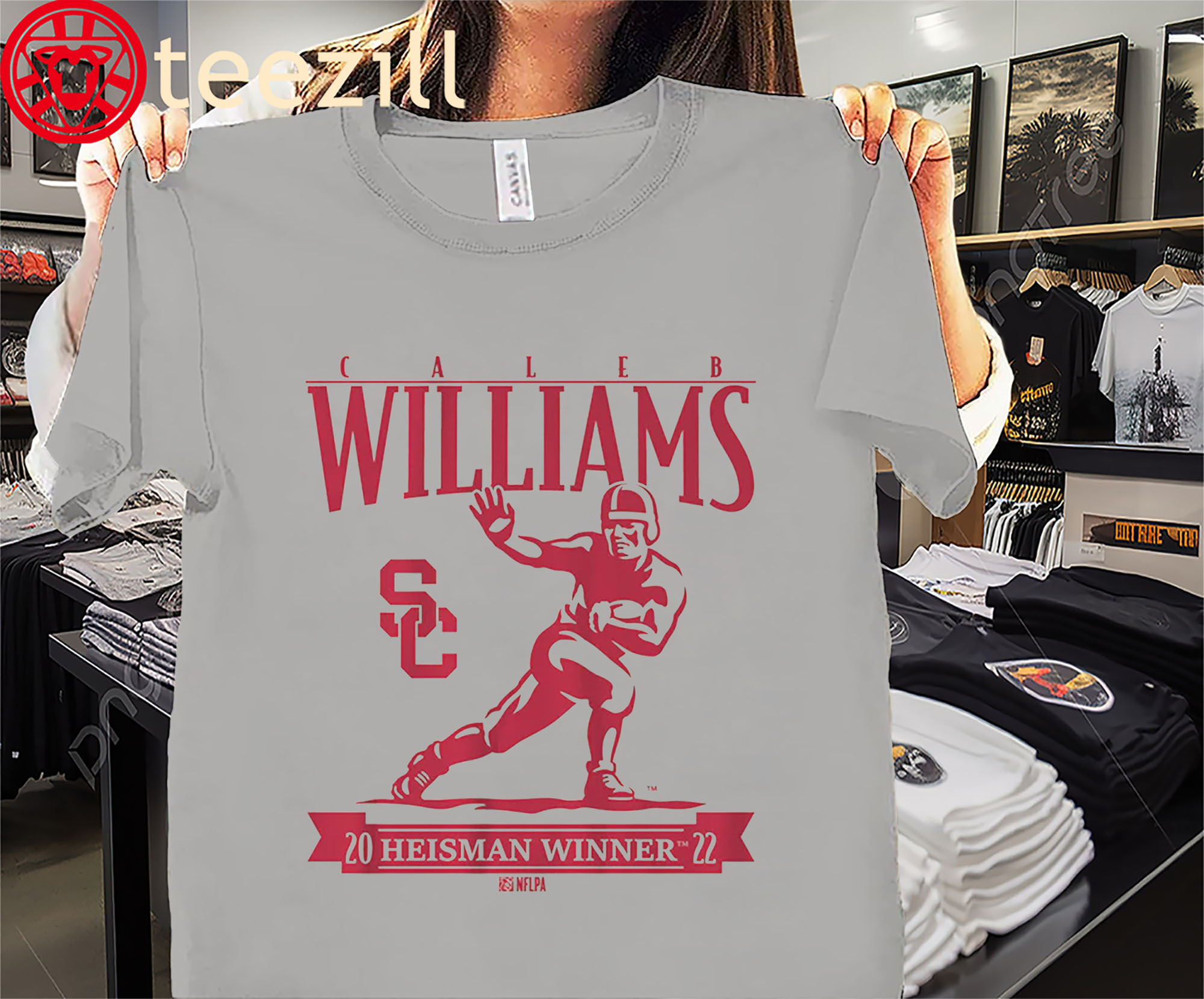 Caleb Williams Heisman Trophy Shirt – USC Football Tees