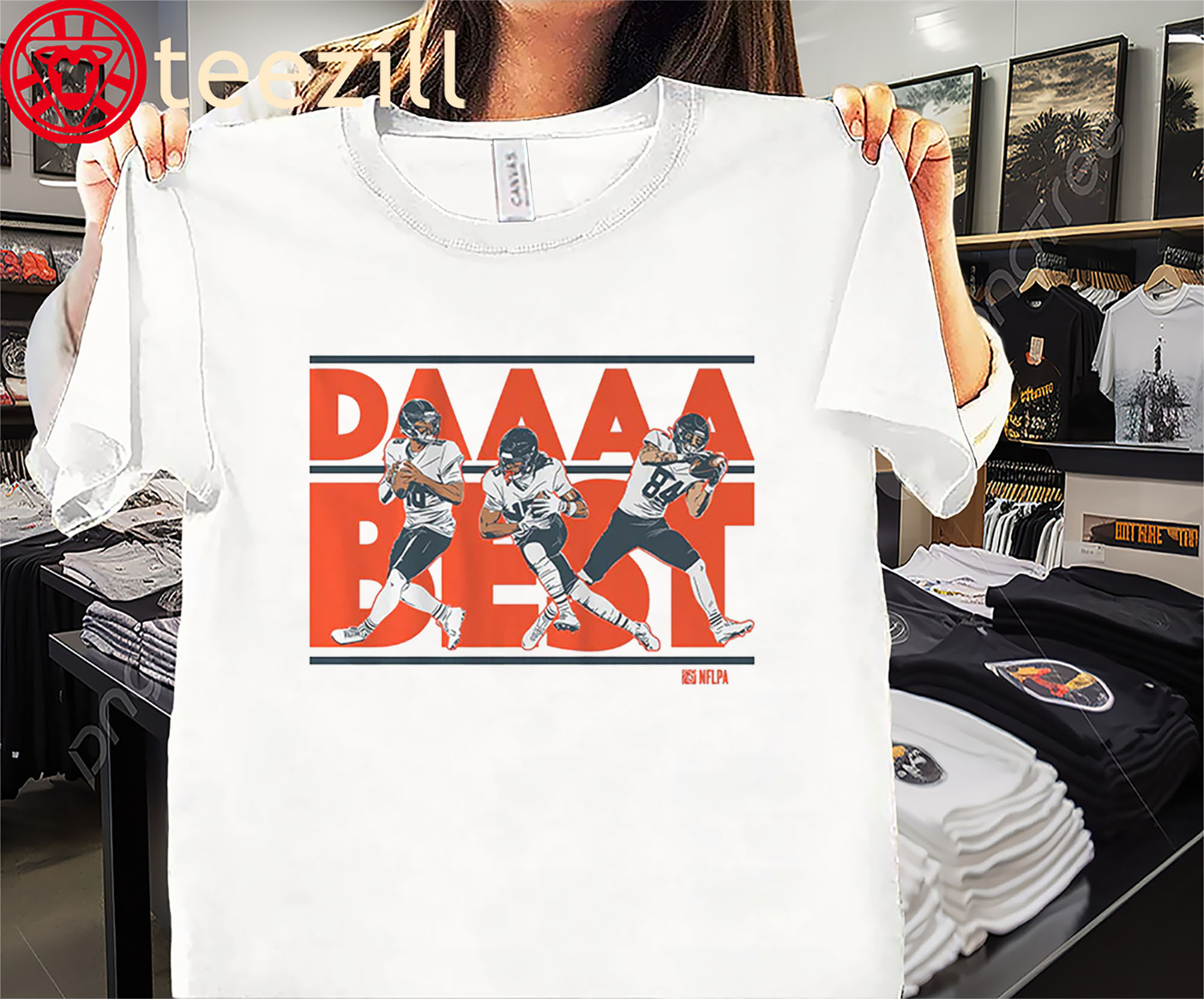 Caleb Williams- Rome Odunze- & Colston Loveland Daaaaaaaaa Best Shirt Chicago Football Tee