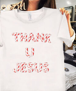 Daydrian Harding Thank U Jesus Holiday Xmas Tee
