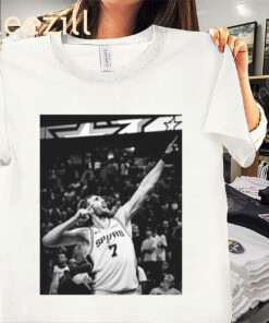 De'aaron Fox wearing Luke Kornet Classic Tee Premium Shirt