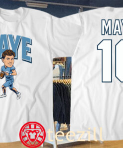 Drake Maye Caricature Shirt North Carolina Football Tee