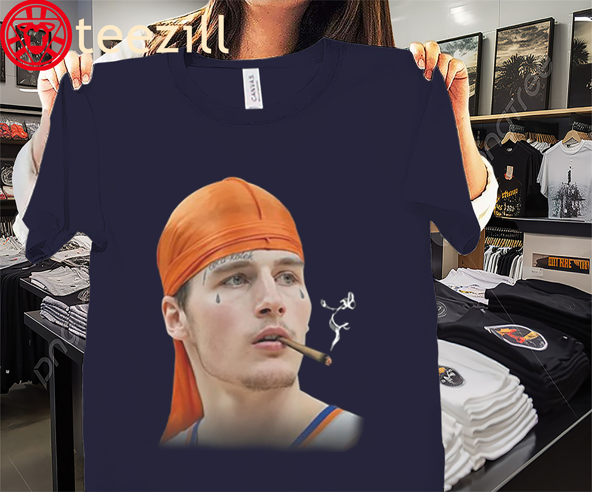 Gangsta Kolek Shirt New York Knicks Tees