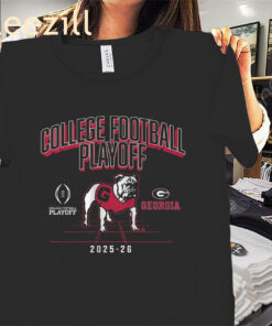 Georgia 2025 CFB Playoff Mascot Shirt Georgia Football Tee