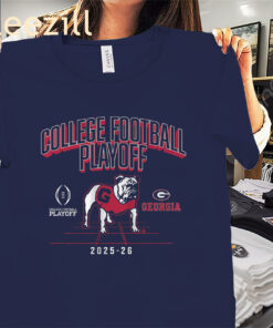 Georgia 2025 CFB Playoff Mascot Shirt Georgia Football Tees