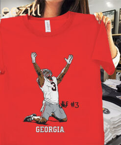 Georgia Nate Frazier End Zone Celebration Shirt Georgia Football Tee