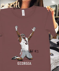 Georgia Nate Frazier End Zone Celebration Shirt Georgia Football Tees