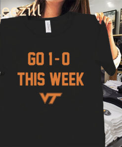 Go 1-0 This Week VT Shirt Virginia Tech Football Tees