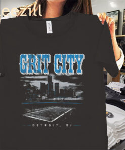 Grit City Detroit Stadium Shirt Detroit Football Tee