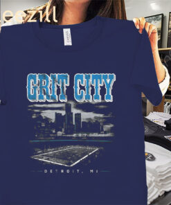 Grit City Detroit Stadium Shirt Detroit Football Tees