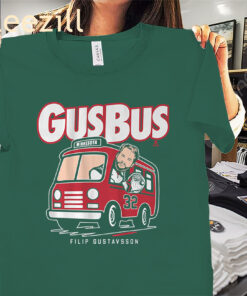 Hop On the Gus Bus Shirt - Minnesota Hockey Tee