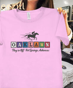Horse Racing Oaklawn They're Off Hot Springs Arkansas Tee