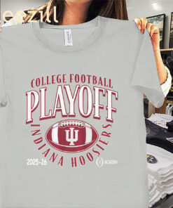 Indiana 2025 CFP Curve Shirt – Indiana Hoosiers Football Tees
