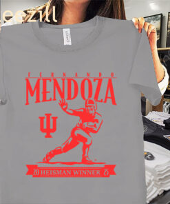 Indiana Fernando Mendoza Heisman Trophy Shirt Indiana Football Tees