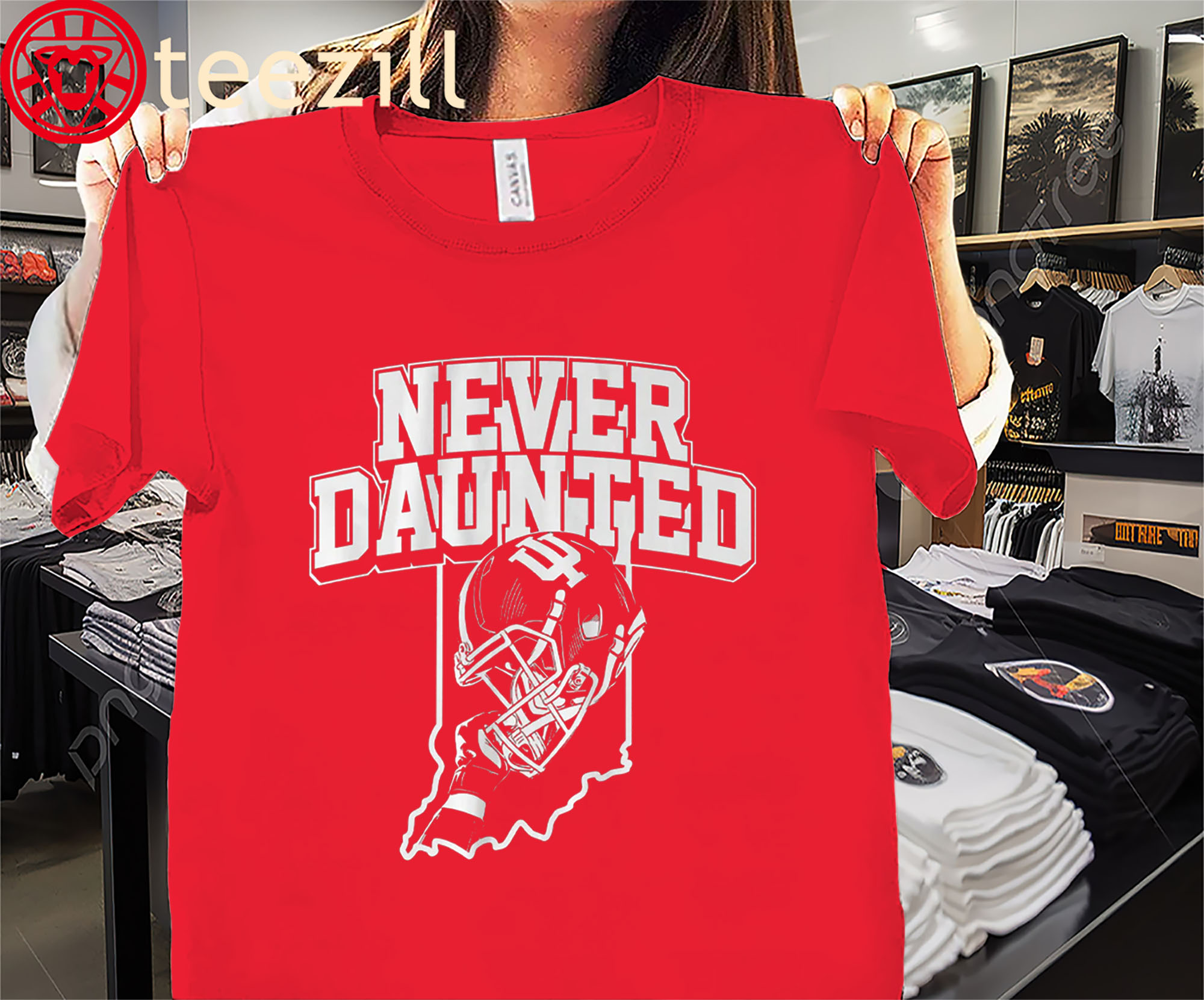 Indiana Never Daunted Shirt Indiana Football Tee