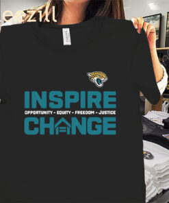 Inspire Change Freedom Justice Shirt - Jacksonville Jaguars Tees