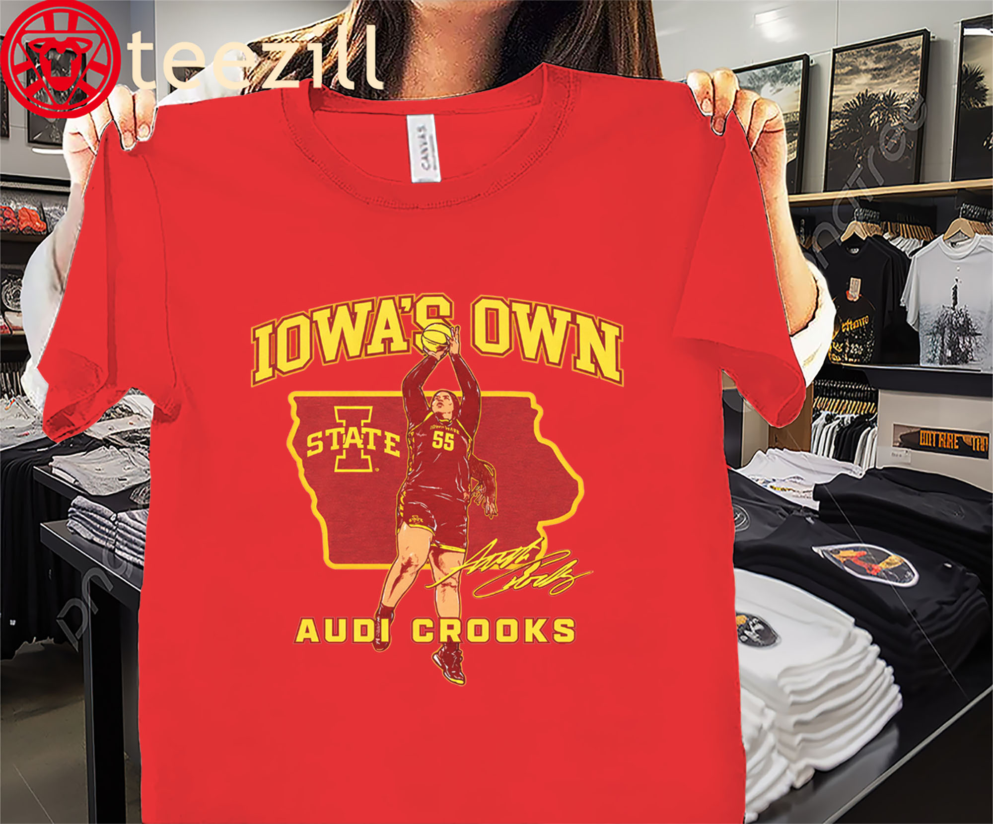 Iowa OWN Audi Crooks State Star Shirt Iowa State Basketball Tee